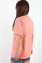 Women's Just Be Wide Cut 100% Cotton Salmon T-Shirt - 6