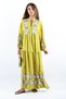 Women's Prive Dreamy 100% Viscose Oil Green Maxi Length Long Summer Dress - 4