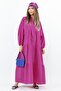 Prive Women's Soft Tensell Fabric Fuchsia Maxi Length Layered Summer Long Dress 24EL036 - 2