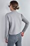 Women's Lia Gray Gold Buttoned Knitwear Cardigan - 3
