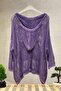 Hooded Pocket Mesh Tunic Blouse - 2
