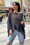 Washable Pocketed Casual Mesh Organic Knitwear Blouse - 2