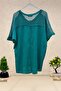 Judge Collar Shoulder Pocket Mesh Linen Blouse - 2