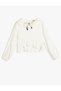 Blouse with Wide Baby Collar, Long Sleeves, Ruffle Detail, Elastic Cuffs