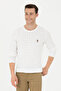 Men's White Crew Neck Sweater 50268940-Vr013