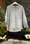 Judge Collar Linen Blouse with Pocket and Back Mesh Detail