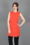 Zero Neck Sleeveless Blouse-Orange - 3001100 - 4