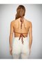 Triangle Bikini Top Knitwear with Shell Detail - 4