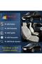 Set of 5 Auto Seat Cushion,Custom Design Cushion Compatible with All Vehicles - 2