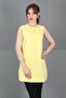 Zero Neck Sleeveless Blouse-Yellow - 3001100