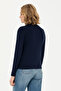 Women's Navy Blue Basic Knitwear Cardigan 50269011 -Vr033 - 5