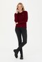 Women's Burgundy Basic Knitwear Cardigan 50269011 -Vr014 - 4