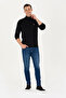 Men's Black Turtleneck Sweater 50269007-Vr046 - 4