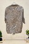 Batik Leopard Pattern Sequin Detailed Voile Shirt - 2