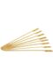 Bamboo Toothpick Bon Appetit 50pcs 20 Cm Hamburger Pie Toothpick Ornament Bamboo Rubbish Skewer Food Toothpick - 2