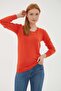 U Neck Sweater Orange - 3
