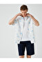 Tree Patterned Short Sleeve Shirt - 2