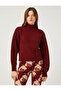 Balloon Sleeve Crop Turtleneck Sweater - 3