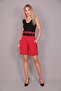 Belted High Waist Shorts-Red - 5027100