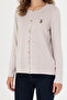 Women's Stone Melange Basic Knitwear Cardigan 50269008 -Vr225 - 5