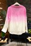 Batik Pattern Collared Half Buttoned Shirt - 2