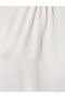 Chiffon Blouse with Cuffs, High Collar, Long Sleeves and Draped Detail - 6
