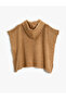 Basic Hooded Poncho with Pocket - 2