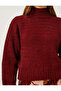 Balloon Sleeve Crop Turtleneck Sweater - 5