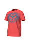Solid Cotton Erkek Turuncu Günlük Stil T-shirt 006390980 - 3