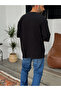 Black Basic Oversize T-Shirt JJ-326 - 4