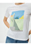 Printed T-Shirt Crew Neck Short Sleeve Cotton - 5