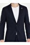 Navy Blue Striped Wool Blended Sports Suit 50272584-Vr033 - 6