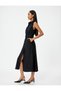 Midi Length Sleeveless Shirt Dress with Belt Detail and Pockets - 2