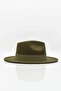 Women's Boater Khaki Cowboy Panama Fedora Hat - 2