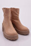 6452-2027 Women's Thick Sole Thick Heel Boots Beige Skin - 2