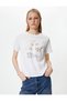 Crew Neck Printed Cotton T-Shirt
