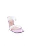 5155-23y Women's Transparent Glittered Banded Heeled Slippers - 2