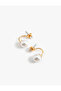 Pearl Earrings Medium Size - 2