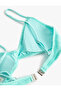 Textured Bralet Bikini Top with Back Clasp - 3