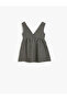 Tweed Dress with V-Neck and Bow Detail - 2