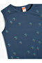 Palm Tree Tank Top Sleeveless Crew Neck Printed Cotton - 3