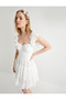 Mini Lace Dress Bridal Short Tulle Sleeve Sweetheart Neckline Lined - 2