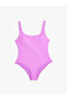Basic Swimsuit U Neck Slim Fit