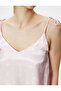 Satin Pajama Top with Thin Straps - 5