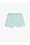 Basic Shorts with Tie Waist and Pockets Textured Cotton - 2