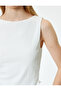 Sleeveless Blouse Wrap Asymmetrical Cut Crew Neck Slim Fit - 5