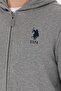 Men's Gray Melange Knitted Cardigan 50269401-Vr086 - 7