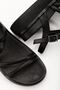 24422-844 Black Wedge Heel Women's Sandals - 5
