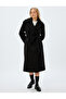 Long Cashmere Coat with Double Breasted Pockets - 3