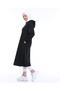 Atlas Hooded Long Plain Basic Sweatshirt - 03007.003 - Black - 3